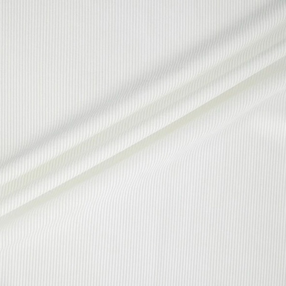 White Beach Coverup Rib Knit Side Cut - Picture 13 of 15